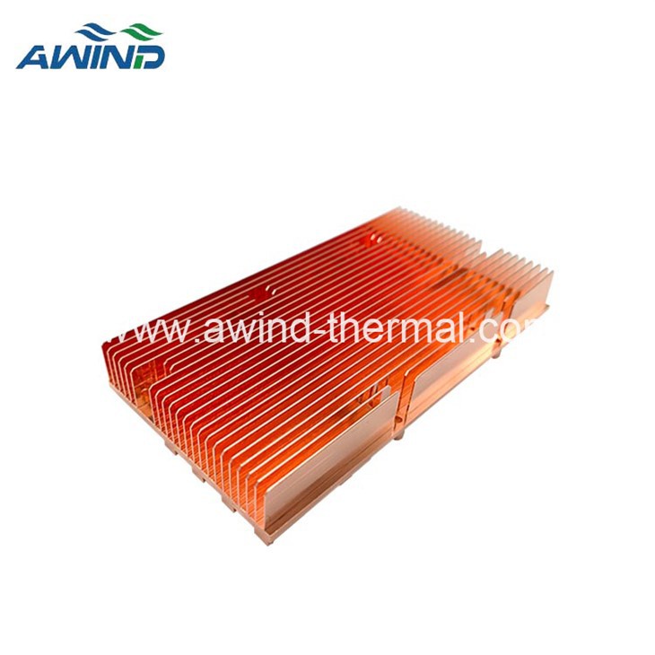 CNC Cooper Txias Pin Fins Heatsink Rau AI